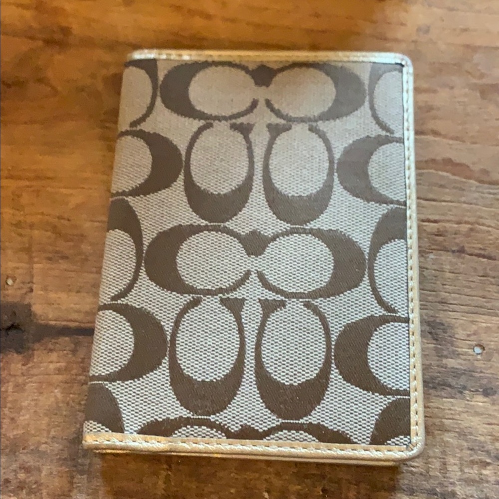 Authentic coach passport cover